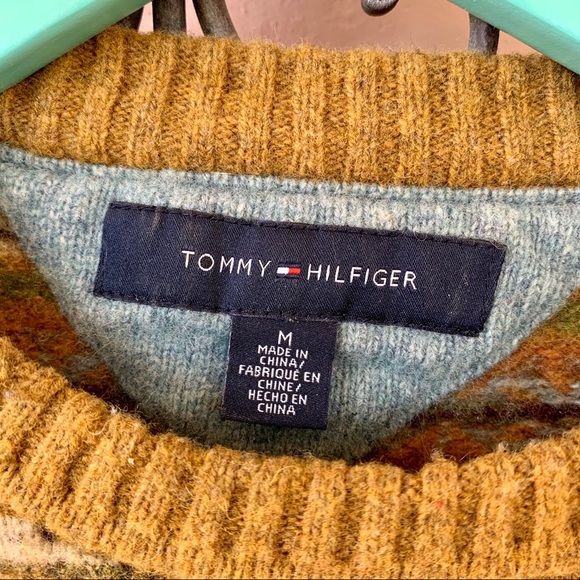 Tommy Hilfiger Fair Isle Pullover Sweater M - Picture 4 of 6
